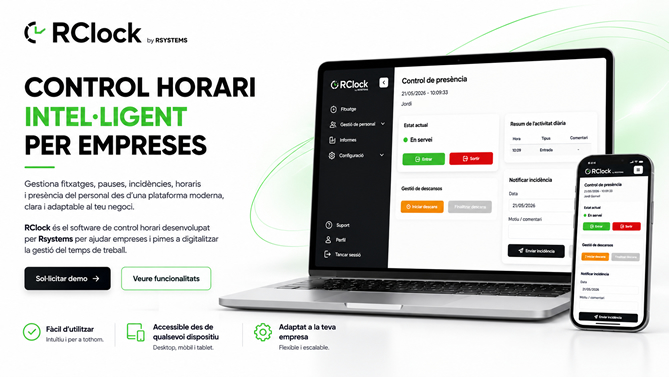 RClock control horari