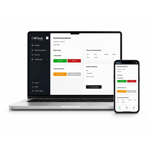 RClock software de control horari per a empreses