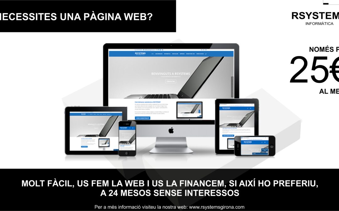 NECESSITES UNA PÀGINA WEB