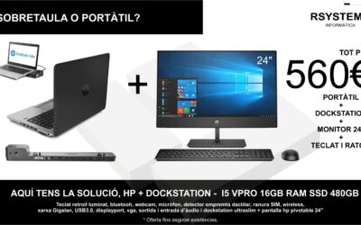 HP Dockstation: portàtil i sobretaula en un sol dispositiu